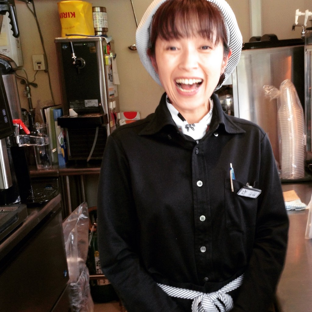 Happy Cappuccino Girl