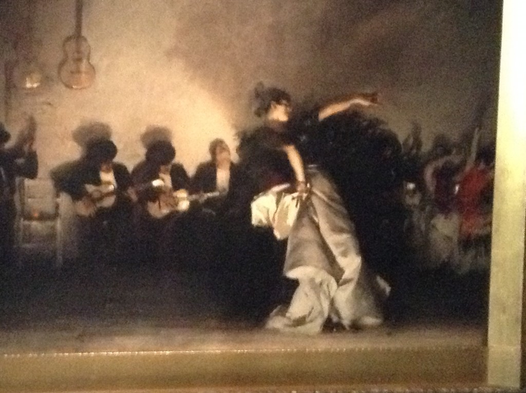 'El Jaleo'  by John Singer Sargent.  Displayed in the Spanish Cloister Gallery.