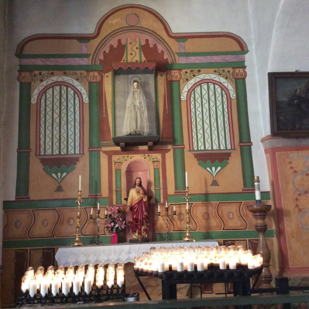 Mission church altar